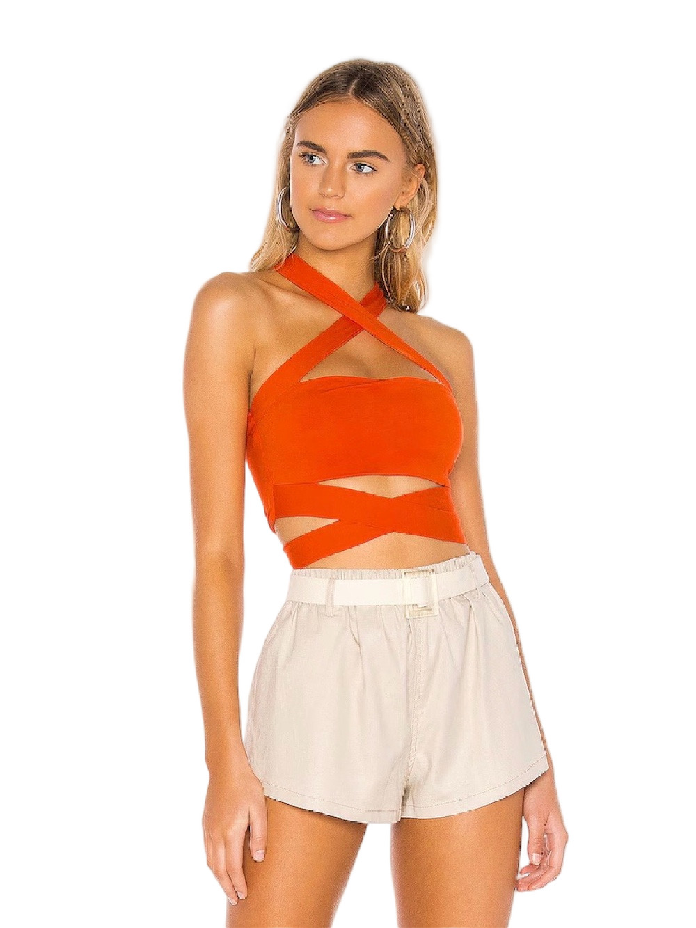 Elva Halter Tie Top